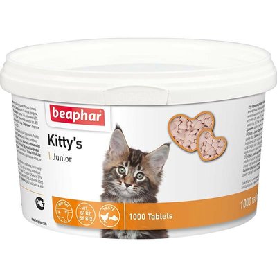 Kittys Junior лакомство с витаминами для котят 1000 таблеток 42939 фото